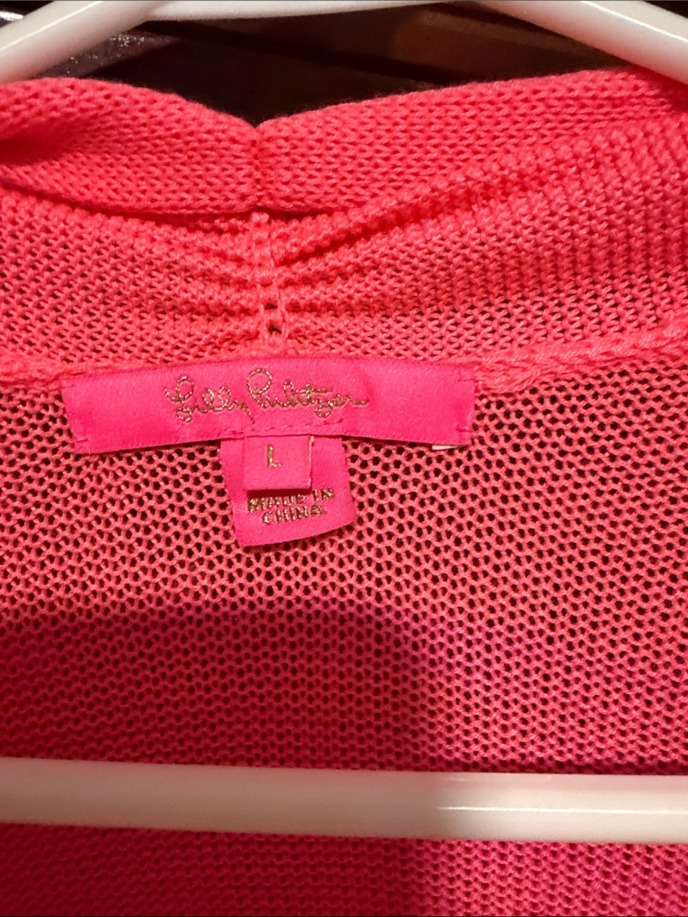 Lilly Pulitzer Pink to Purple Ombre Fringe Open-Front Cardigan - Picture 2 of 3